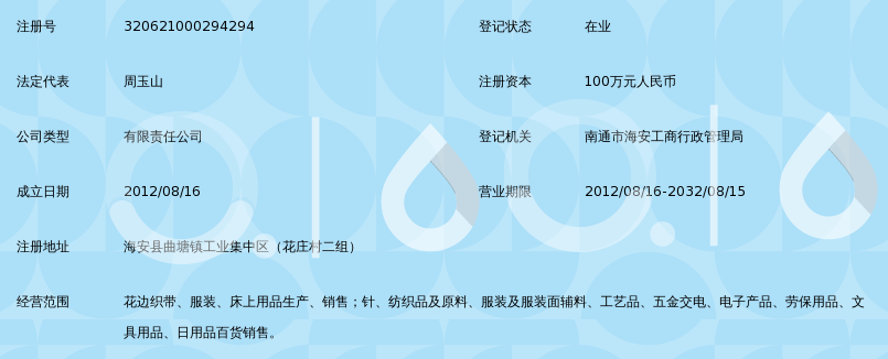 南通永进花边织带——纺织品及面辅料领域的企业百科
